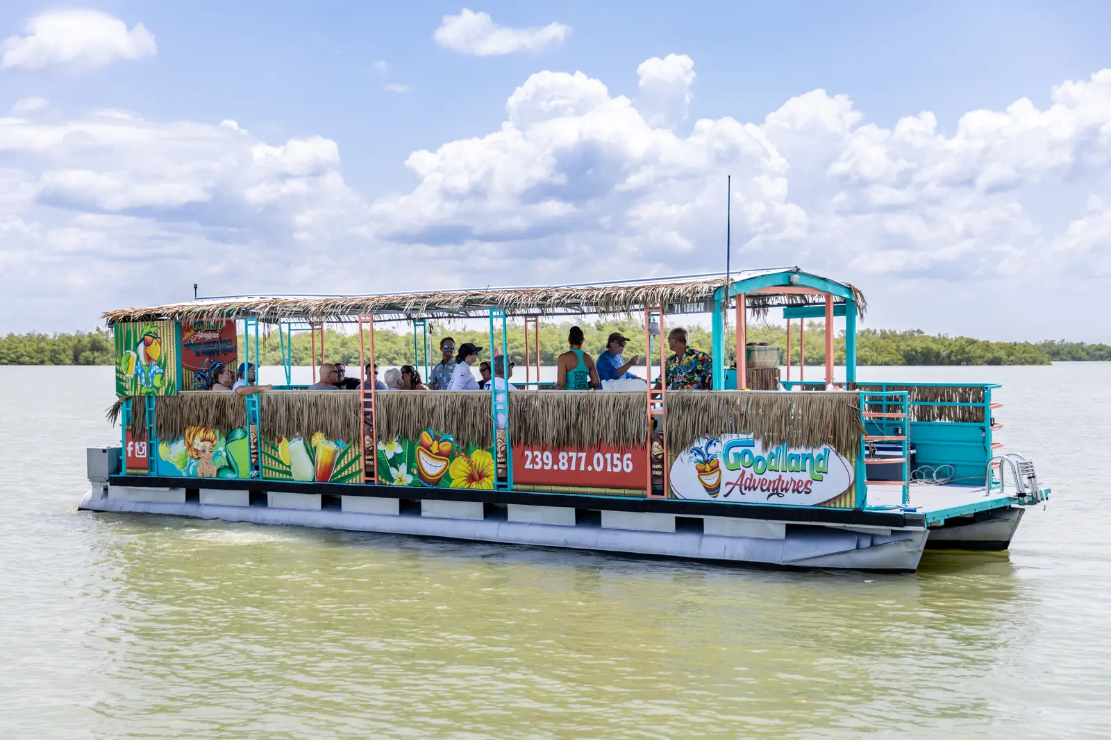 Goodland Adventures Tiki Boat — Interior View