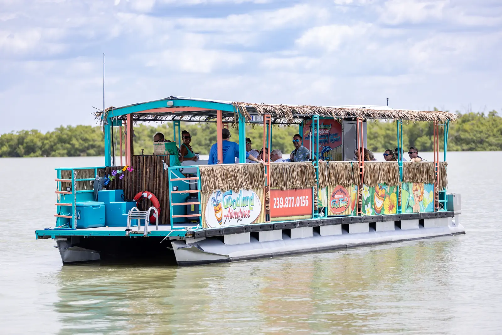 Goodland Adventures Tiki Boat — Cruising